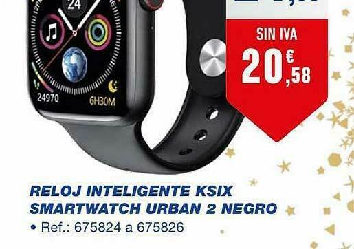 Smartwatch Ksix Urban 2 Negro, Pantalla 1.75\