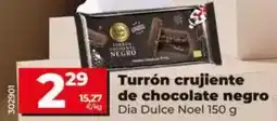 Dia Dia dulce noel - turron crujiente de chocolate negro oferta