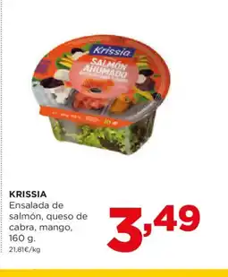 Alimerka KRISSIA Ensalada de salmón, queso de cabra, mango oferta