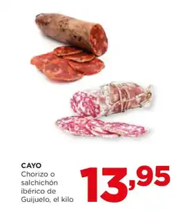 Alimerka CAYO Chorizo o salchichón ibérico de Guijuelo oferta