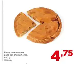Alimerka Empanada artesana pollo con champiñones oferta
