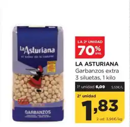 Alimerka LA ASTURIANA Garbanzos extra 3 siluetas oferta