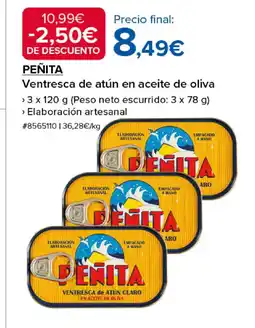 Costco PEÑITA Ventresca de atún en aceite de oliva oferta