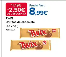 Costco TWIX Barritas de chocolate oferta