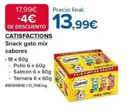 Costco CATISFACTIONS Snack gato mix sabores oferta