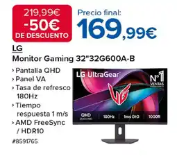Costco LG Monitor Gaming 32"32G600A-B oferta