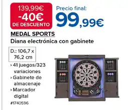 Costco MEDAL SPORTS Diana electrónica con gabinete oferta