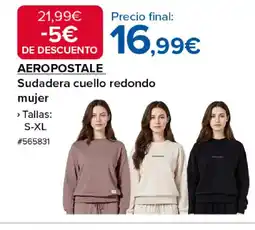 Costco AEROPOSTALE Sudadera cuello redondo mujer oferta