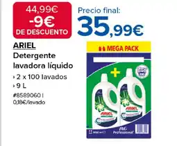Costco ARIEL Detergente lavadora líquido oferta