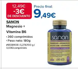 Costco SANON Magnesio + Vitamina B6 oferta