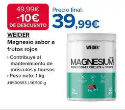 Costco WEIDER Magnesio sabor a frutos rojos oferta