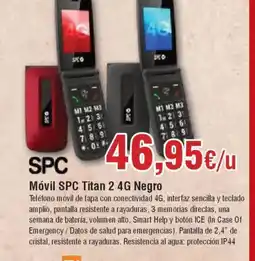 Hiper FROIZ SPC Móvil SPC Titan 2 4G Negro oferta
