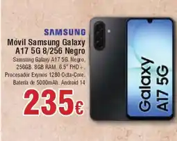 Hiper FROIZ SAMSUNG Móvil Samsung Galaxy A17 5G 8/256 Negro oferta