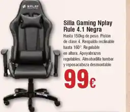 Hiper FROIZ Silla Gaming Nplay Rule 4.1 Negra oferta