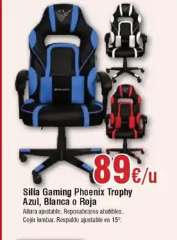 Hiper FROIZ Silla Gaming Phoenix Trophy Azul, Blanca o Roja oferta