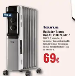 Hiper FROIZ TAURUS Radiador Taurus DAKAR 2000 935067 oferta