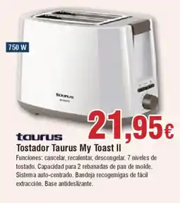 Hiper FROIZ TAURUS Tostador My Toasts II oferta