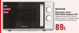 Hiper FROIZ TAURUS Microondas Taurus MW700MGX Elegance Grill oferta