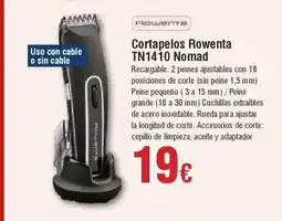 Hiper FROIZ ROWENTA Cortapelos TN1410 Nomad oferta