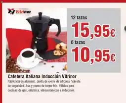 Hiper FROIZ Cafetera Italiana Inducción Vitrinor oferta