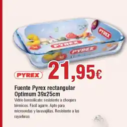 Hiper FROIZ PYREX Fuente rectangular Optimum oferta