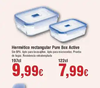Hiper FROIZ Hermético rectangular Pure Box Active oferta