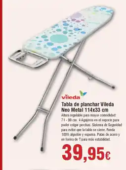 Hiper FROIZ VILEDA Tabla de planchar Neo Metal oferta