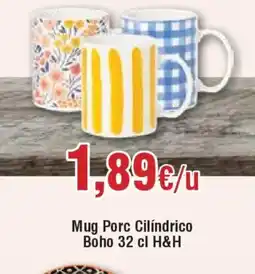 Hiper FROIZ Mug Porc Cilíndrico Boho oferta