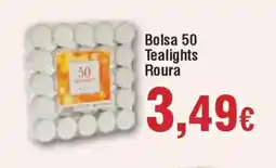 Hiper FROIZ Bolsa 50 Tealights Roura oferta