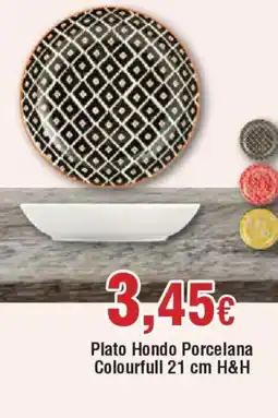 Hiper FROIZ Plato Hondo Porcelana Colourfull oferta
