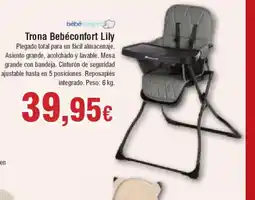 Hiper FROIZ BÉBÉ CONFORT Trona LIly oferta