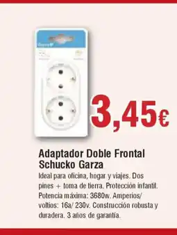 Hiper FROIZ Adaptador Doble Frontal Schucko Garza oferta