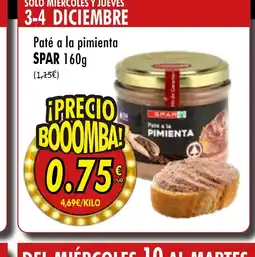 SPAR SPAR Paté a la pimienta oferta