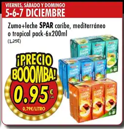 SPAR SPAR Zumo+leche caribe, mediterráneo o tropical oferta