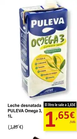 SPAR PULEVA Leche desnatada oferta