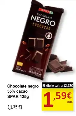 SPAR SPAR Chocolate negro 55% cacao oferta