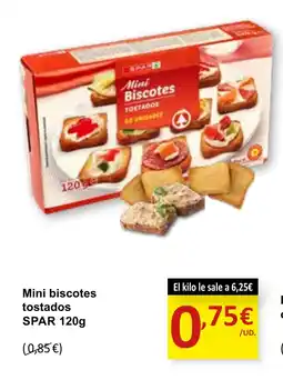 SPAR SPAR Mini biscotes tostados oferta