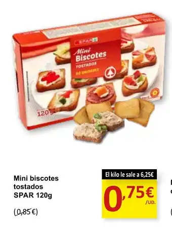 SPAR SPAR Mini biscotes tostados oferta