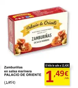 SPAR PALACIO DE ORIENTE Zamburiñas en salsa marinera oferta