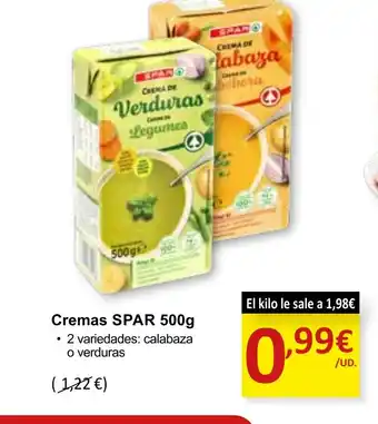 SPAR Cremas