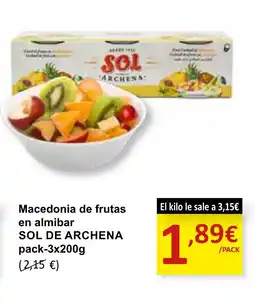 SPAR SOL DE ARCHENA Macedonia de frutas en almibar oferta