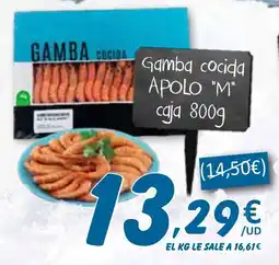 SPAR APOLO Gamba cocida oferta