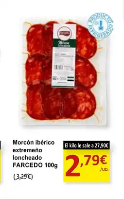 SPAR FARCEDO Morcón ibérico extremeño loncheado oferta
