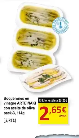 SPAR ARTEIÑAKI Boquerones en vinagre con aceite de oliva oferta