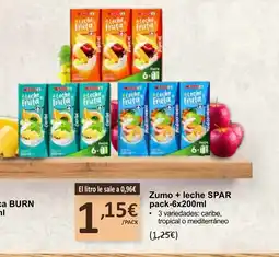 SPAR SPAR Zumo + leche oferta