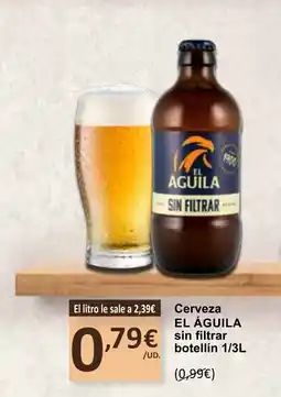 SPAR EL ÁGUILA Cerveza sin filtrar oferta