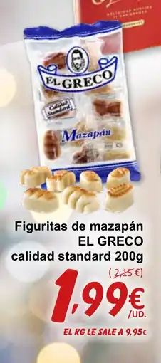 SPAR EL GRECO Figuritas de mazapán calidad standard oferta