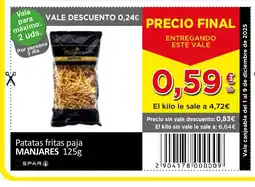 SPAR MANJARES Patatas fritas paja oferta