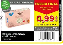 SPAR ALTEZA Delicias de mar al ajillo picante oferta