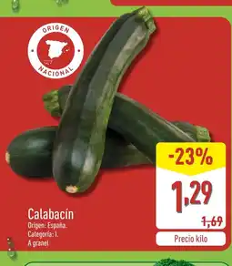 ALDI Calabacín oferta